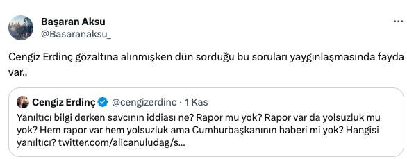 Gazeteci Cengiz Erdinç'in gözaltına alınmasına ilk tepkiler 1